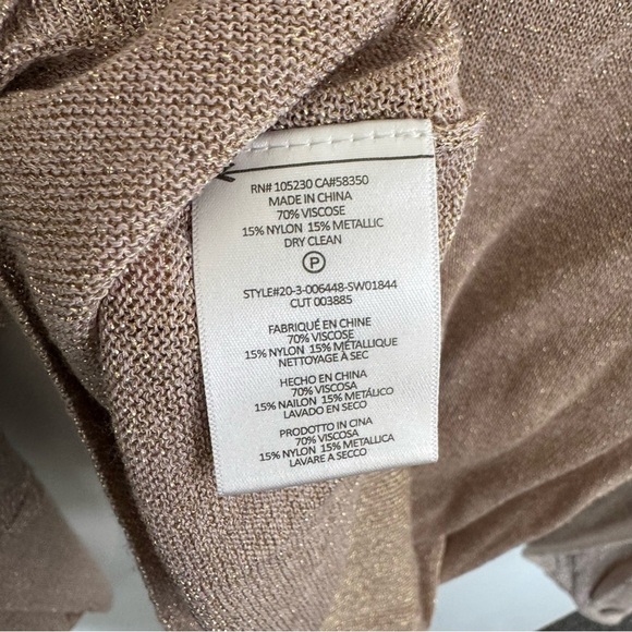 Joie Jeri Metallic Sweater Gold Size Small - Picture 7 of 7